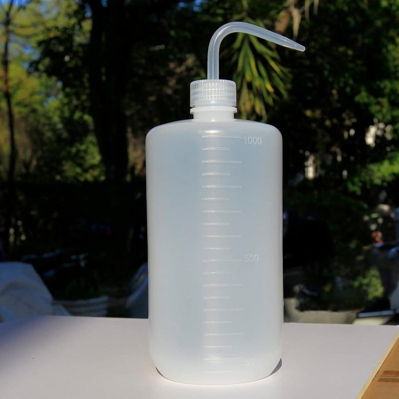 Oubest Squeeze Bottle 1000ml 32oz Wash Bottle Succulent Watering Can LDPE Plastic Squirt Bottle for Irrigation Plant, Medical Lab, Tattoo Supplies 1pc - Image 2